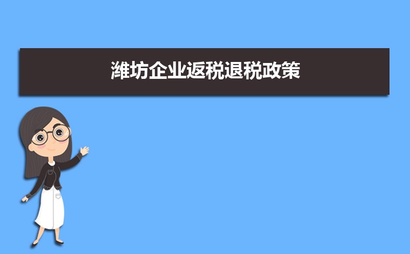 2023年潍坊企业返税退税政策及条件,潍坊如何办理退税政策